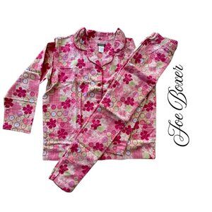 NWOT Joe Boxer Pink Cherry Blossom Flannel 2 Piece Pajama Set